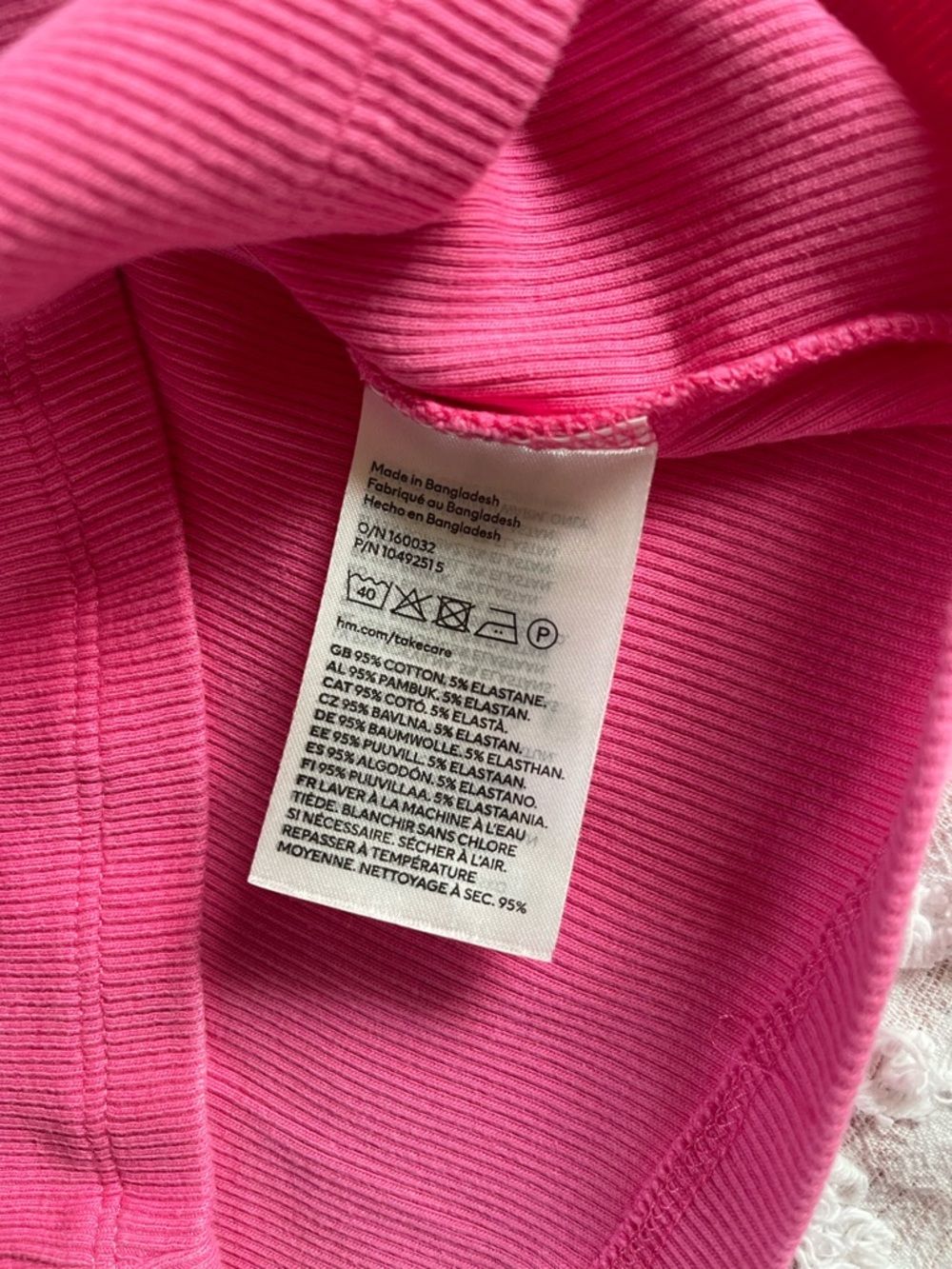 H&M Cropped Ribbed Tank Top - Picture 4 of 6